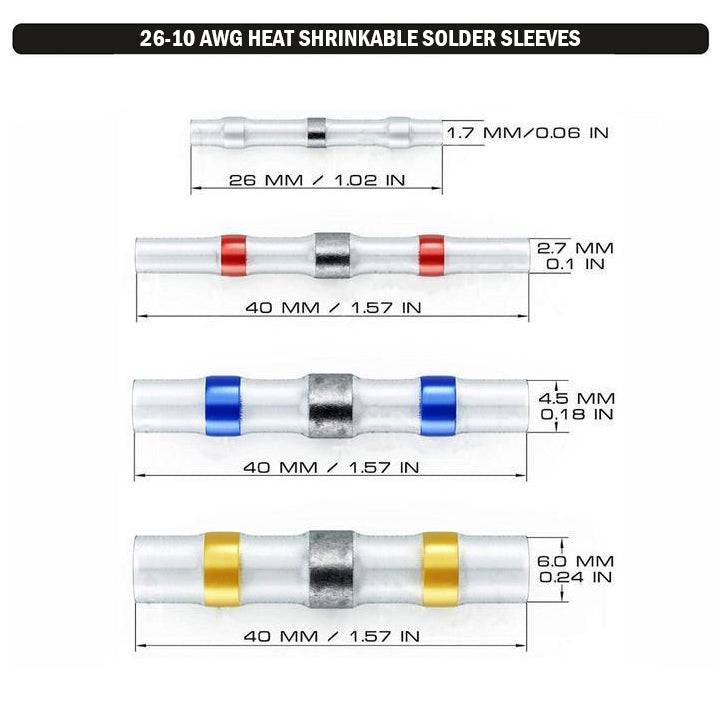 26-10 AWG Heat Shrink Solder Seal Connectors Mini Kit, 120 Pieces, IP67 Waterproof - SKSS120 - Image 4
