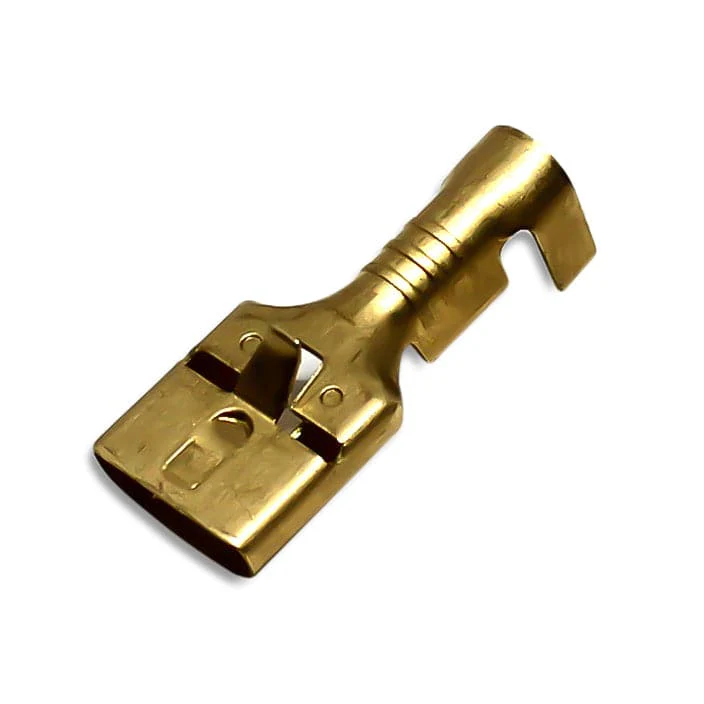 601LR - 16-14 AWG Female Open Barrel Quick Disconnect - Locking Tab  - .250" x 0.032" NEMA Tab - Image 2