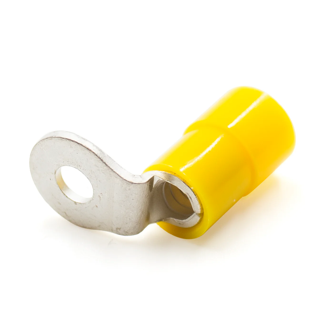 90D5-3.5A - 12 to 10 AWG Right Angle Nylon Ring Terminals, #6 Stud, 50 Pieces - Image 2