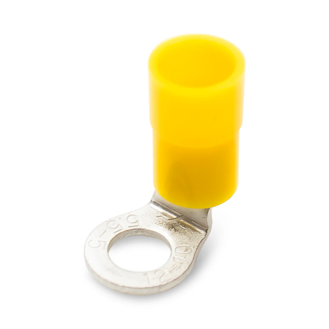 90D5-5A - 12 to 10 AWG Right Angle Nylon Ring Terminals, #10 Stud, 50 Pieces - Image 3