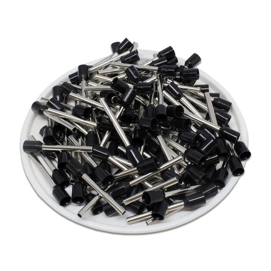 AD15018 - 16 AWG Insulated Wire Ferrules, 18mm Pin, Black, UL Recognized, 500 Pieces - Image 2