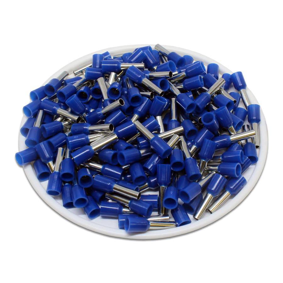 AD20008 - 14 AWG (Small Diameter) Insulated Wire Ferrules, 8mm Pin, Blue, 500 Pieces - Image 2