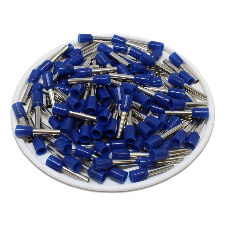 AD20010 - 14 AWG (Small Diameter) Insulated Wire Ferrules, 10mm Pin, Blue, 500 Pieces - Image 2