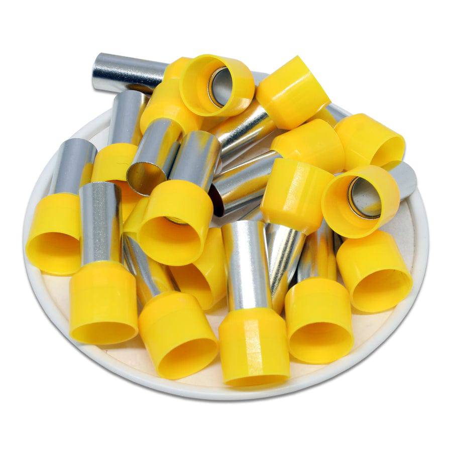AD250016 - 4 AWG Insulated Wire Ferrules, 16mm Pin, Yellow, UL Recognized, 100 Pieces - Image 2