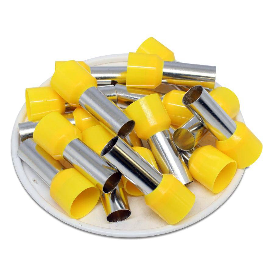 AD250018 - 4 AWG Insulated Wire Ferrules, 18mm Pin, Yellow, UL Recognized, 100 Pieces - Image 2