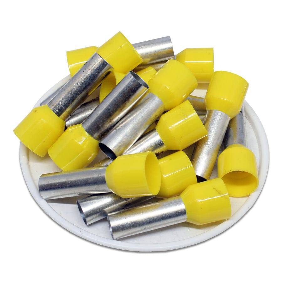 AD250022 - 4 AWG Insulated Wire Ferrules, 22mm Pin, Yellow, UL Recognized, 100 Pieces - Image 2