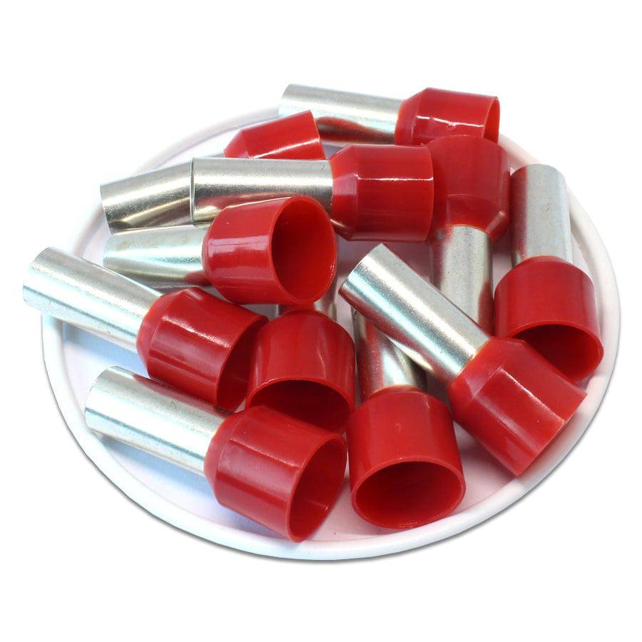 AD350018 - 2 AWG Single Insulated Wire Ferrules, 18mm Pin, Red, UL Recognized, 100 Pieces - Image 2