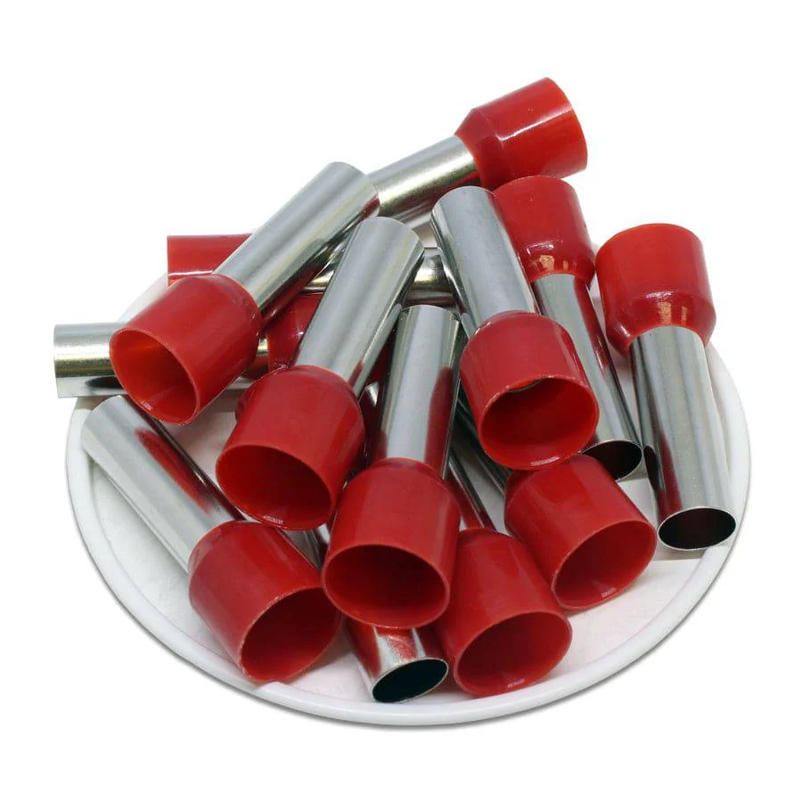 AD350025 - 2 AWG Single Insulated Wire Ferrules, 25mm Pin, Red, UL Recognized, 100 Pieces - Image 2