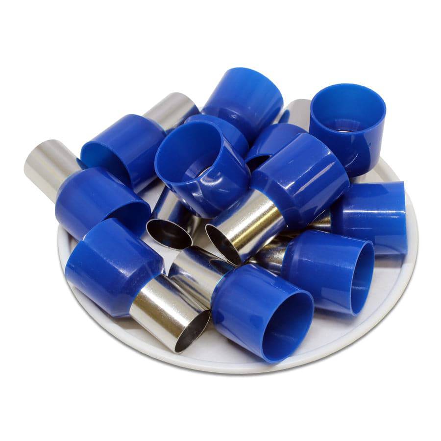 AD500012 - 1 AWG Single Insulated Wire Ferrules, 12mm Pin, Blue, UL Recognized, 50 Pieces - Image 2