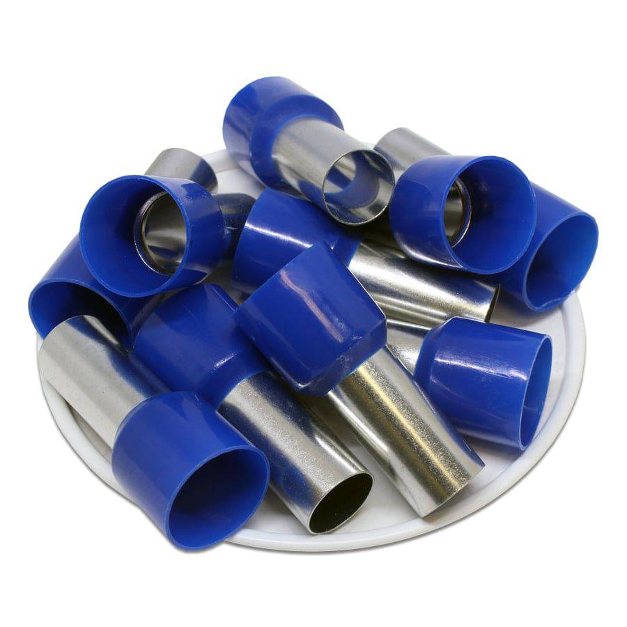 AD500020 - 1 AWG Single Insulated Wire Ferrules, 20mm Pin, Blue, UL Recognized, 50 Pieces - Image 2
