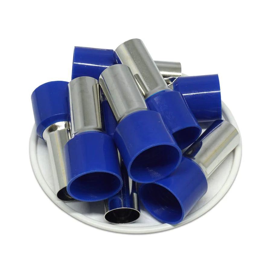 AD560025 - 0 & 1/0 AWG Single Insulated Wire Ferrules, 25mm Pin, Blue, 25 Pieces - Image 4