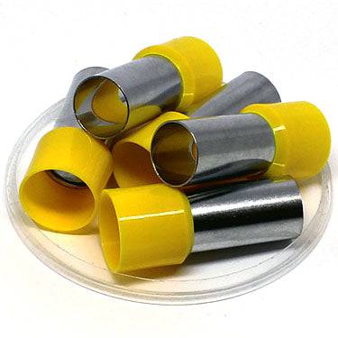 AD700020 - 2/0 AWG Single Insulated Wire Ferrules, 20mm Pin, Yellow, UL Recognized, 25 Pieces - Image 2
