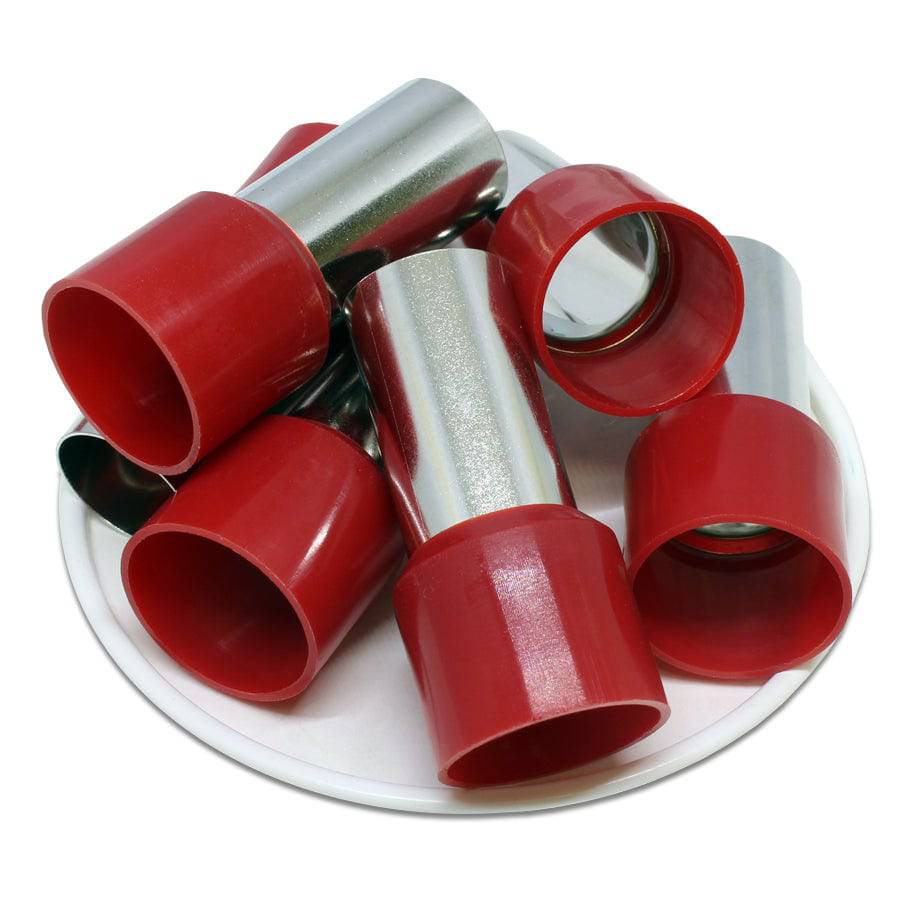 AD950025 - 3/0 AWG Single Insulated Wire Ferrules, 25mm Pin, Red, UL Recognized, 25 Pieces - Image 2