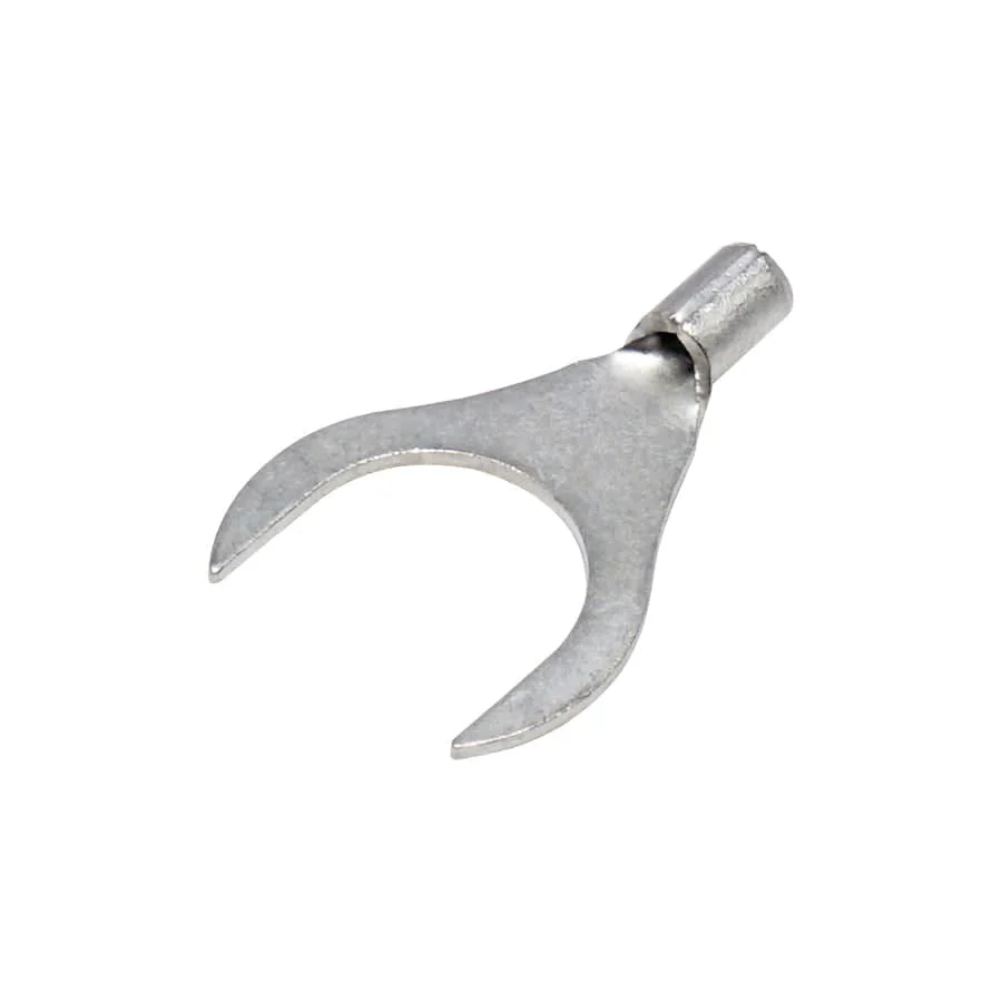22-16 AWG Non Insulated Fork Terminals, 3/8" Stud, UL Approved, 100 Pieces - ANB1-10 - Image 2