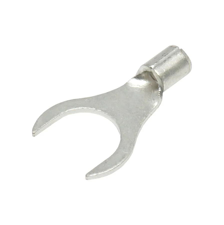 16-14 AWG Non Insulated Fork Terminals, 5/16" Stud, UL Approved, 100 Pieces - ANB2-8 - Image 2