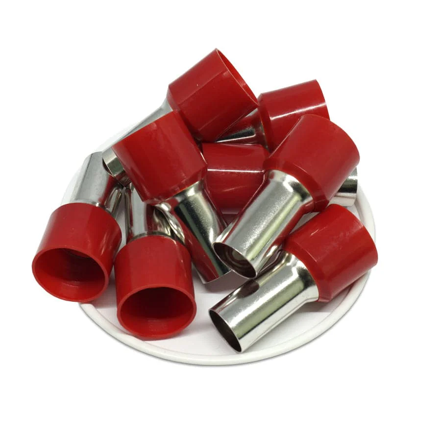 AS560022 - 0 & 1/0 AWG Single Insulated Wire Ferrules, 22mm Pin, Red, 25 Pieces - Image 4