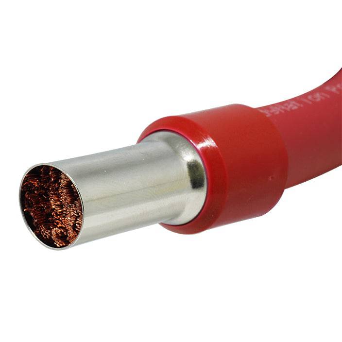 AS560030 - 0 & 1/0 AWG Single Insulated Wire Ferrules, 30mm Pin, Red, 25 Pieces - Image 2