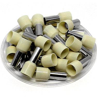 AT130018 - 6 AWG (Small Diameter) Insulated Wire Ferrules, 18mm Pin, White, 100 Pieces - Image 2