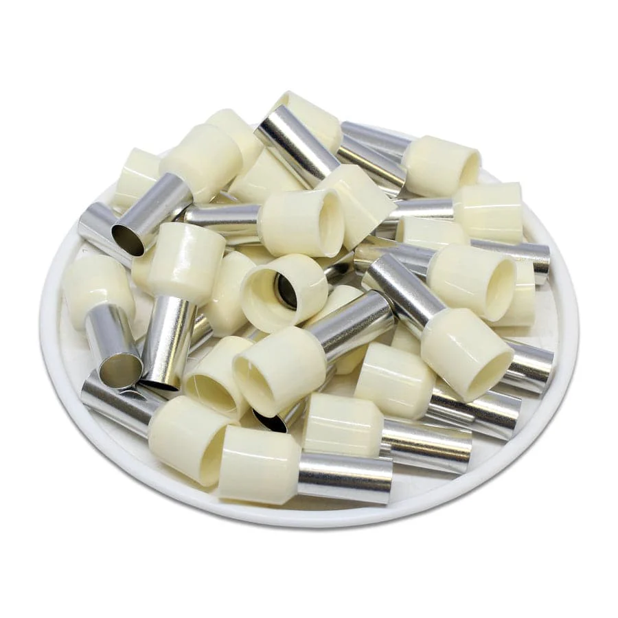 AT160012 - 6 AWG Insulated Wire Ferrules, 12mm Pin, White, UL Recognized, 100 Pieces - Image 2