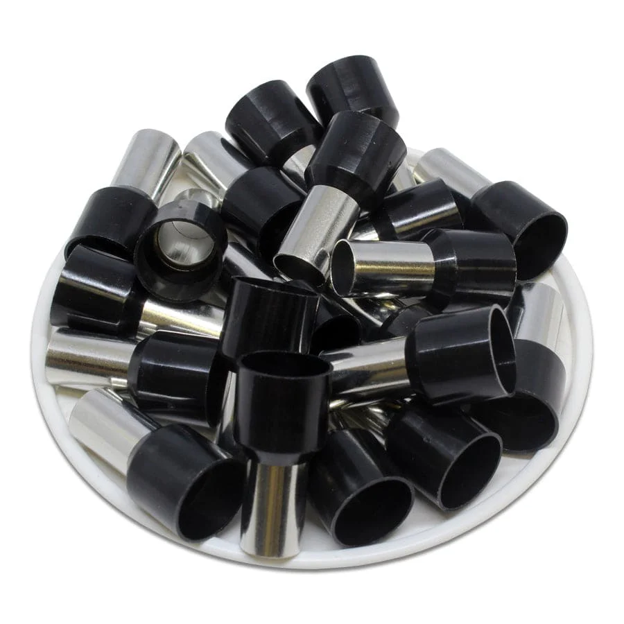 AT250012 - 4 AWG Insulated Wire Ferrules, 12mm Pin, Black, UL Recognized, 100 Pieces - Image 2