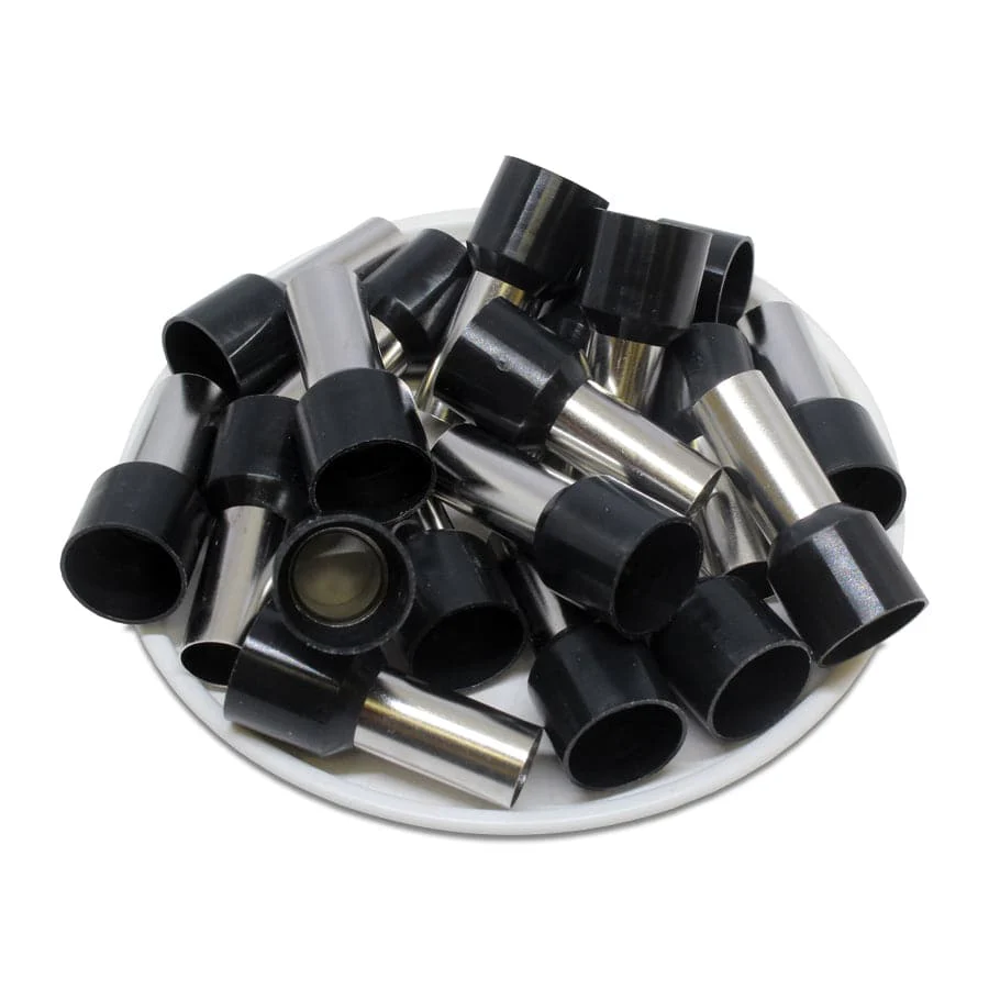 AT250015 - 4 AWG Insulated Wire Ferrules, 15mm Pin, Black, UL Recognized, 100 Pieces - Image 2