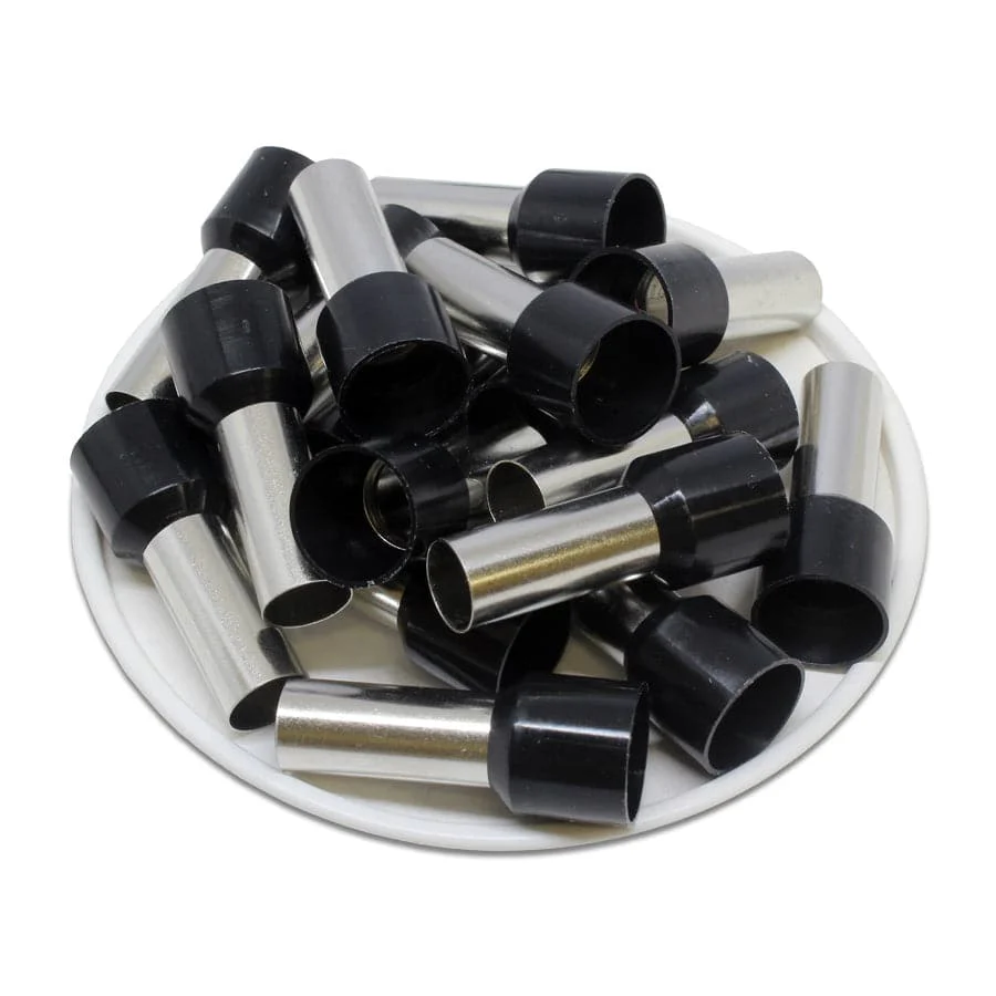 AT250018 - 4 AWG Insulated Wire Ferrules, 18mm Pin, Black, UL Recognized, 100 Pieces - Image 2