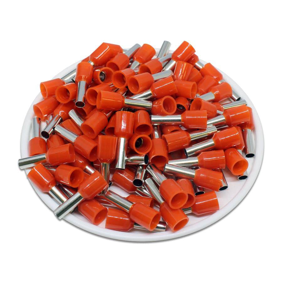 AT40009 - 12 AWG Insulated Wire Ferrules, 9mm Pin, Orange, UL Recognized, 500 Pieces - Image 2