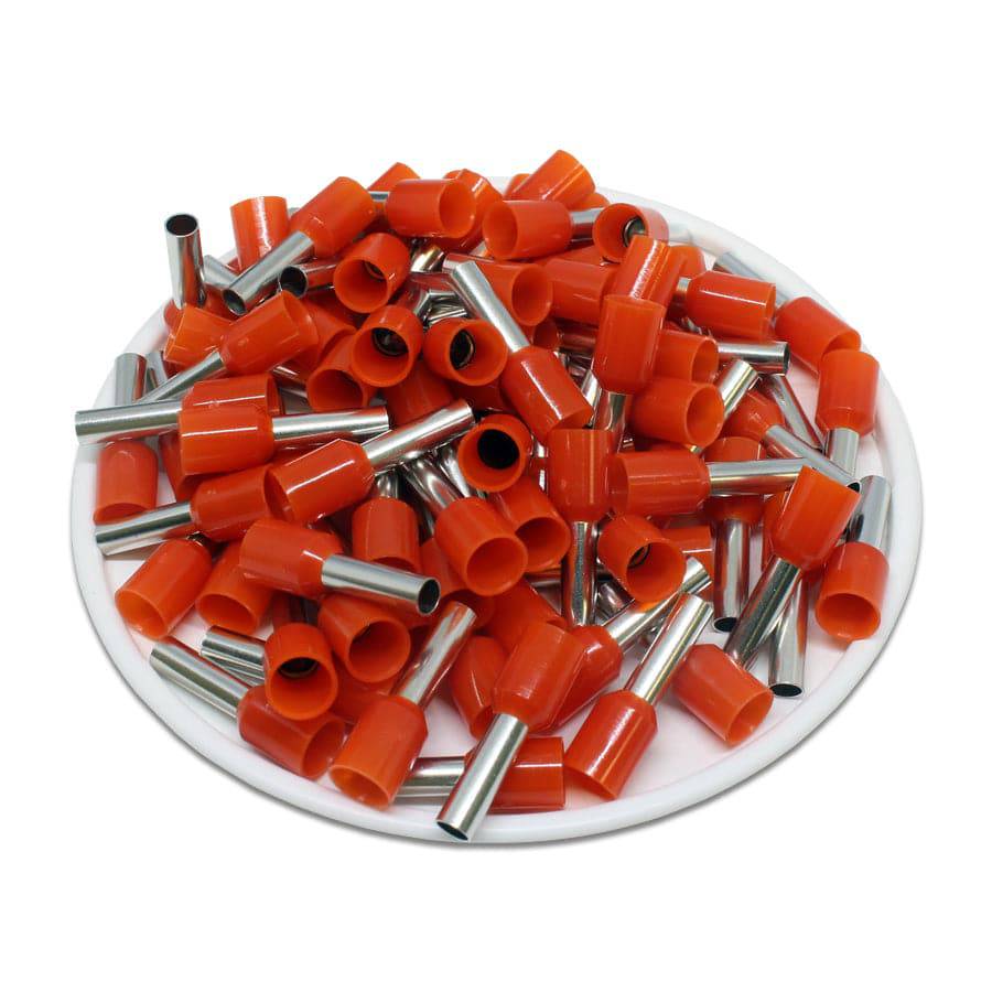 AT40010 - 12 AWG Insulated Wire Ferrules, 10mm Pin, Orange, UL Recognized, 500 Pieces - Image 2