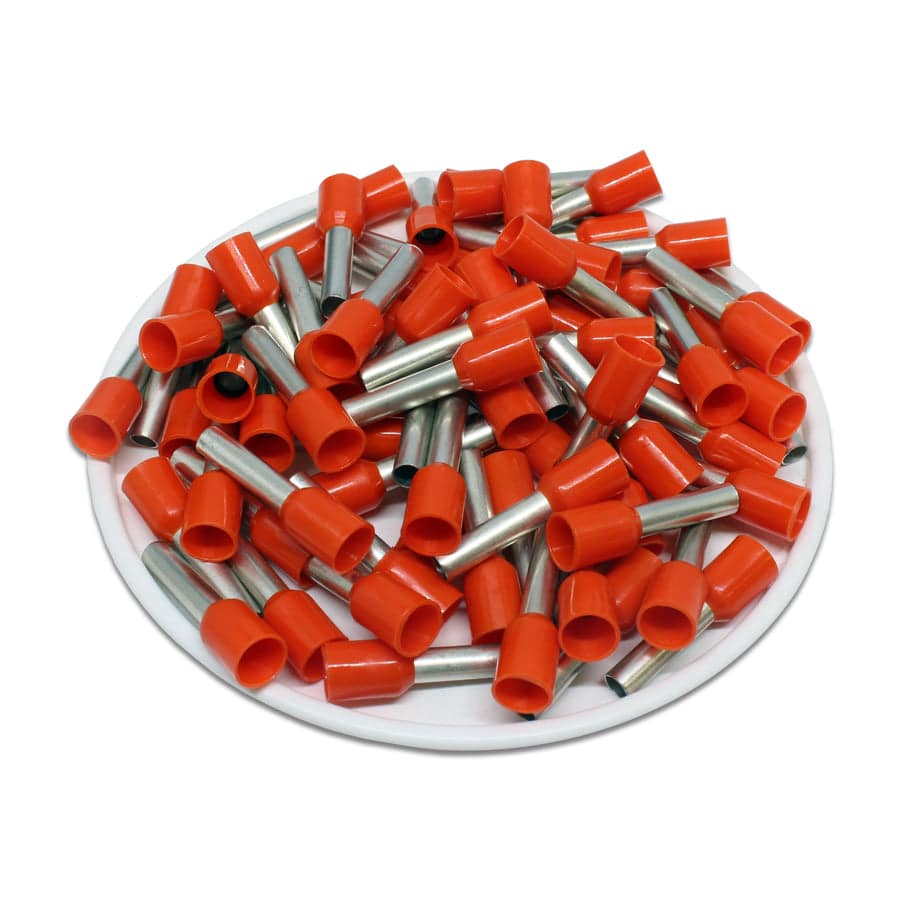 AT40012 - 12 AWG Insulated Wire Ferrules, 12mm Pin, Orange, UL Recognized, 500 Pieces - Image 2