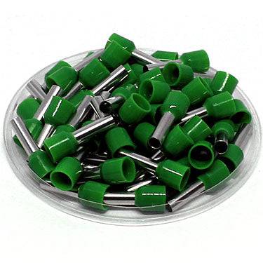 AT60018 - 10 AWG Insulated Wire Ferrules, 18mm Pin, Green, UL Recognized, 100 Pieces - Image 2