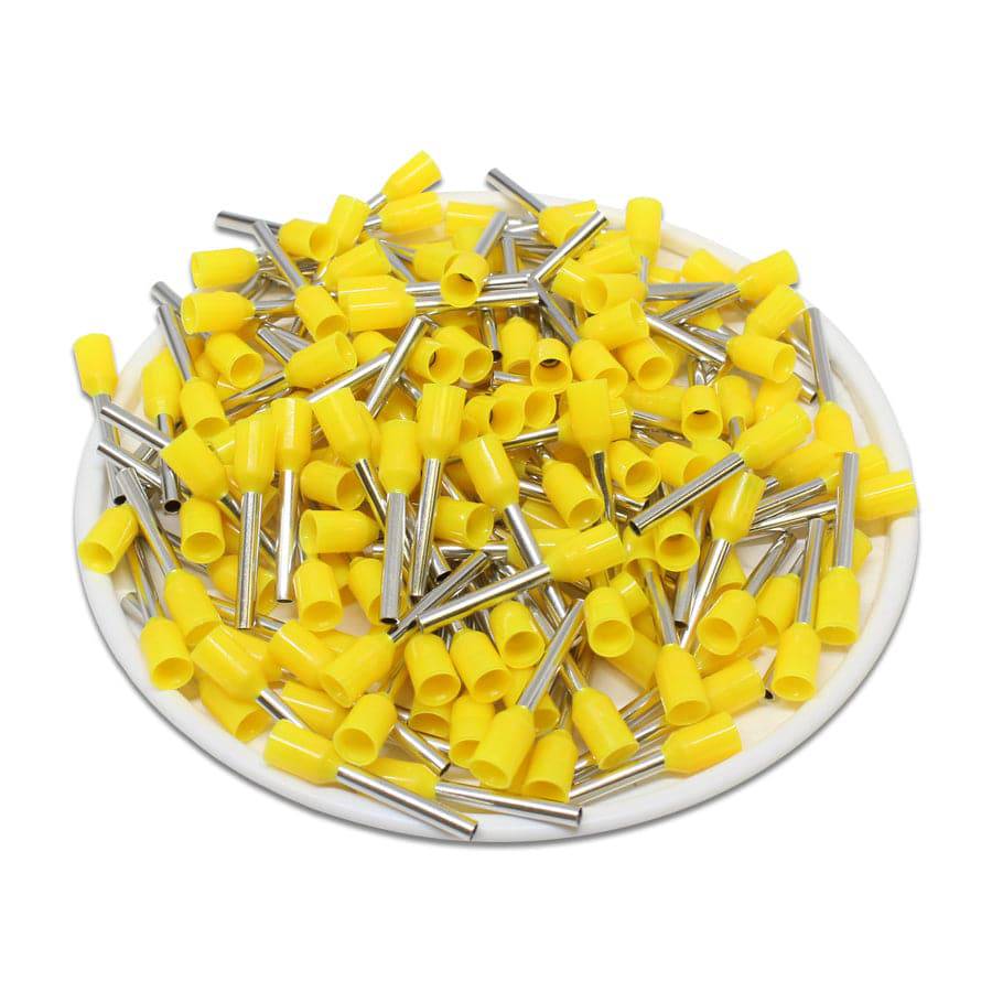 AW10012 - 18 & 17 AWG Insulated Wire Ferrules, 12mm Pin, Yellow, UL Recognized, 500 Pieces - Image 2