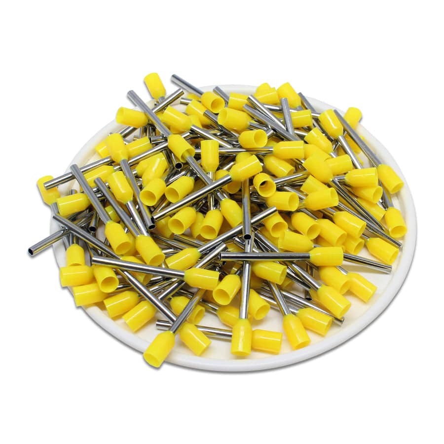 AW10018 - 18 & 17 AWG Insulated Wire Ferrules, 18mm Pin, Yellow, UL Recognized, 500 Pieces - Image 2