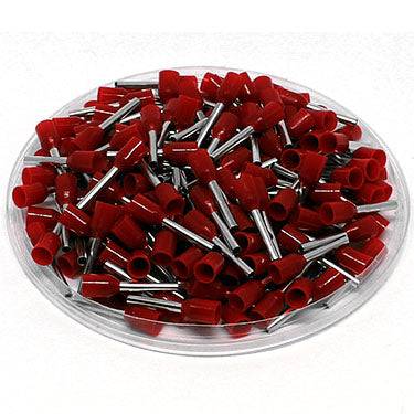 AW15010 - 16 AWG Insulated Wire Ferrules, 10mm Pin, Red, UL Recognized, 500 Pieces - Image 2