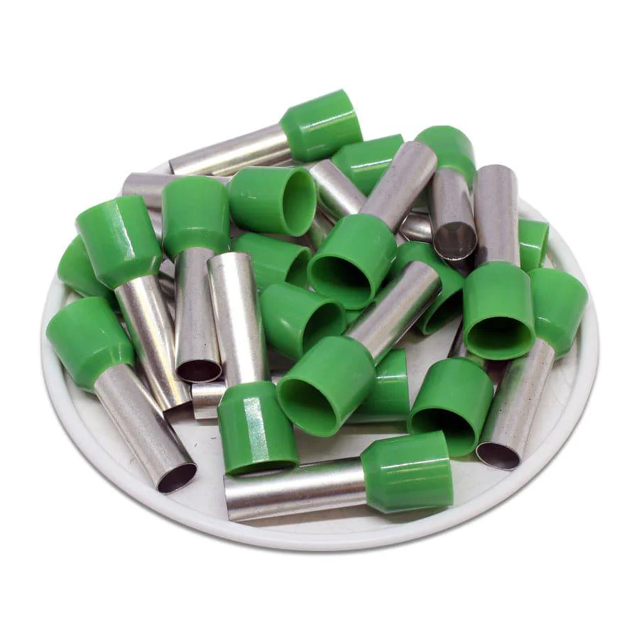 AW160018 - 6 AWG Insulated Wire Ferrules, 18mm Pin, Green, UL Recognized, 100 Pieces - Image 2