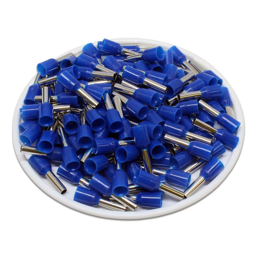 AW25008 - 14 AWG Insulated Wire Ferrules, 8mm Pin, Blue, UL Recognized, 500 Pieces - Image 2