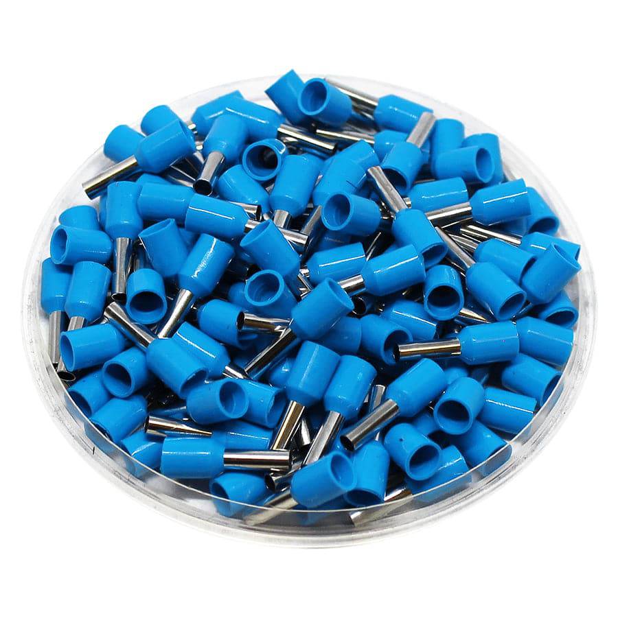AW25008LB - 14 AWG Insulated Wire Ferrules, 8mm Pin, Light Blue, 500 Pieces - Image 2
