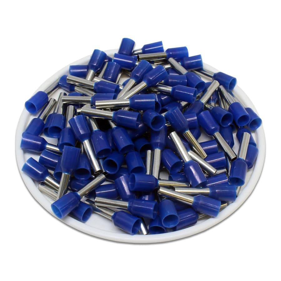 AW25010 - 14 AWG Insulated Wire Ferrules, 10mm Pin, Blue, UL Recognized, 500 Pieces - Image 2