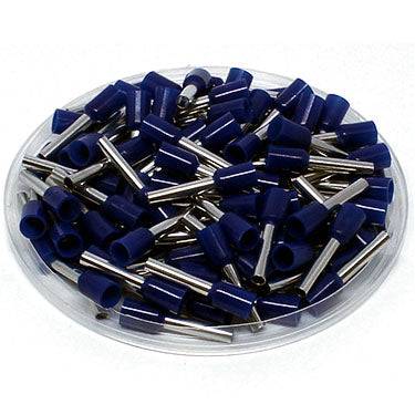 AW25025 - 14 AWG Insulated Wire Ferrules, 25mm Pin, Blue, UL Recognized, 500 Pieces - Image 2