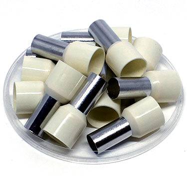 AW350025 - 2 AWG Single Insulated Wire Ferrules, 25mm Pin, Beige, UL Recognized, 100 Pieces - Image 2