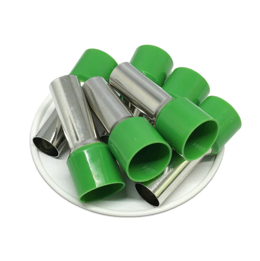 AW560030 - 0 & 1/0 AWG Single Insulated Wire Ferrules, 30mm Pin, Olive Green, 25 Pieces - Image 4