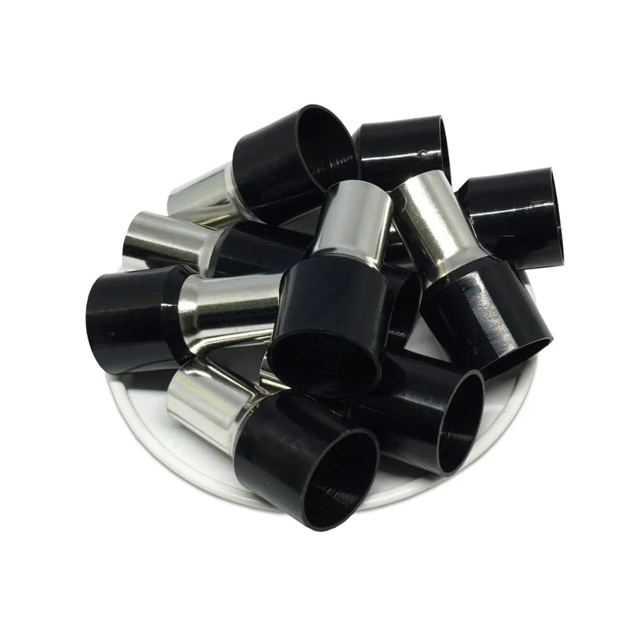 AX560018 - 0 & 1/0 AWG Single Insulated Wire Ferrules, 18mm Pin, Black, 25 Pieces - Image 4