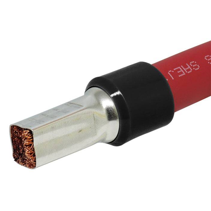 AX560030 - 0 & 1/0 AWG Single Insulated Wire Ferrules, 30mm Pin, Black, 25 Pieces - Image 3