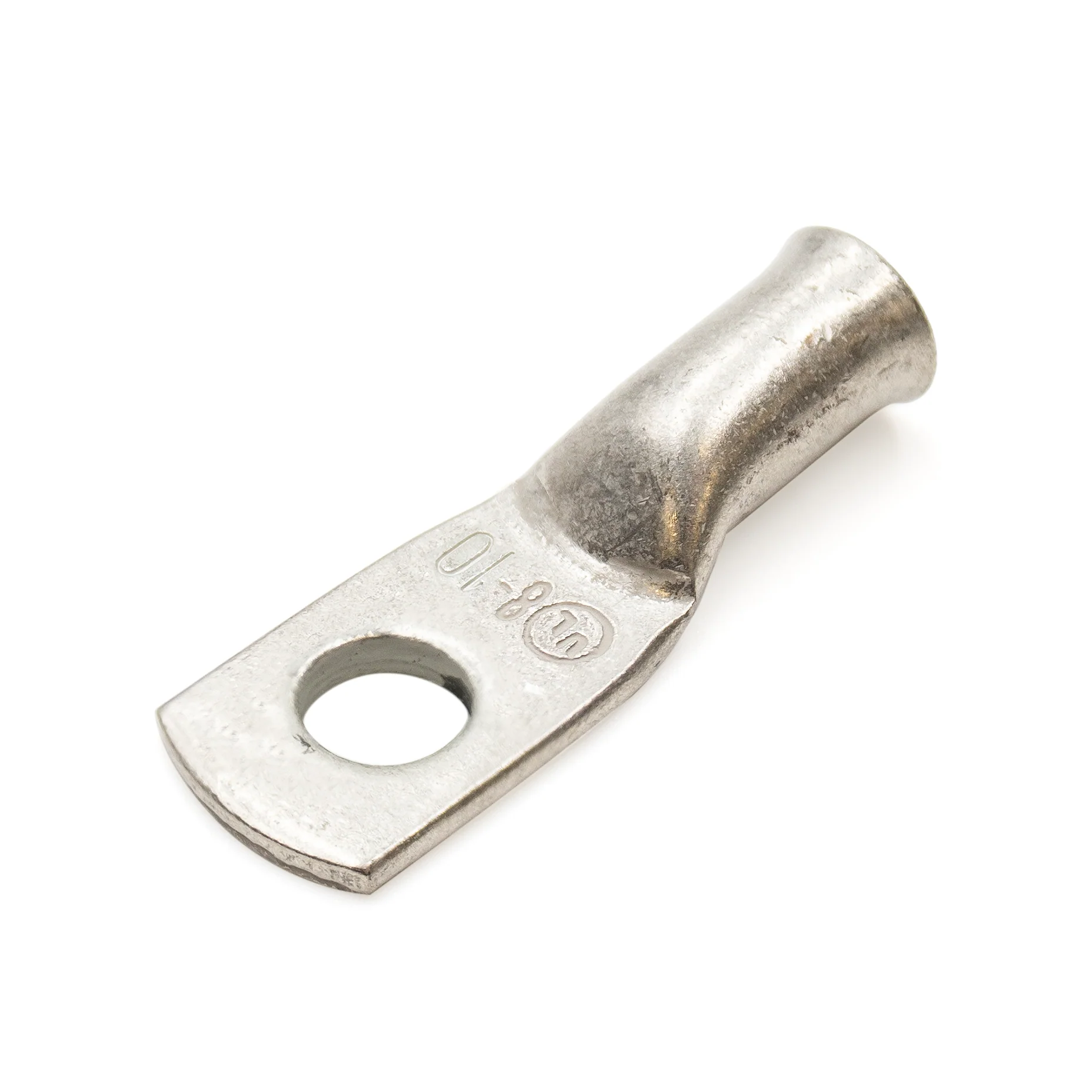 BCL810-T - 8 AWG Tin Plated Copper Battery Cable Lugs, Terminal Lugs, #10 Stud, 1 Piece - Image 2