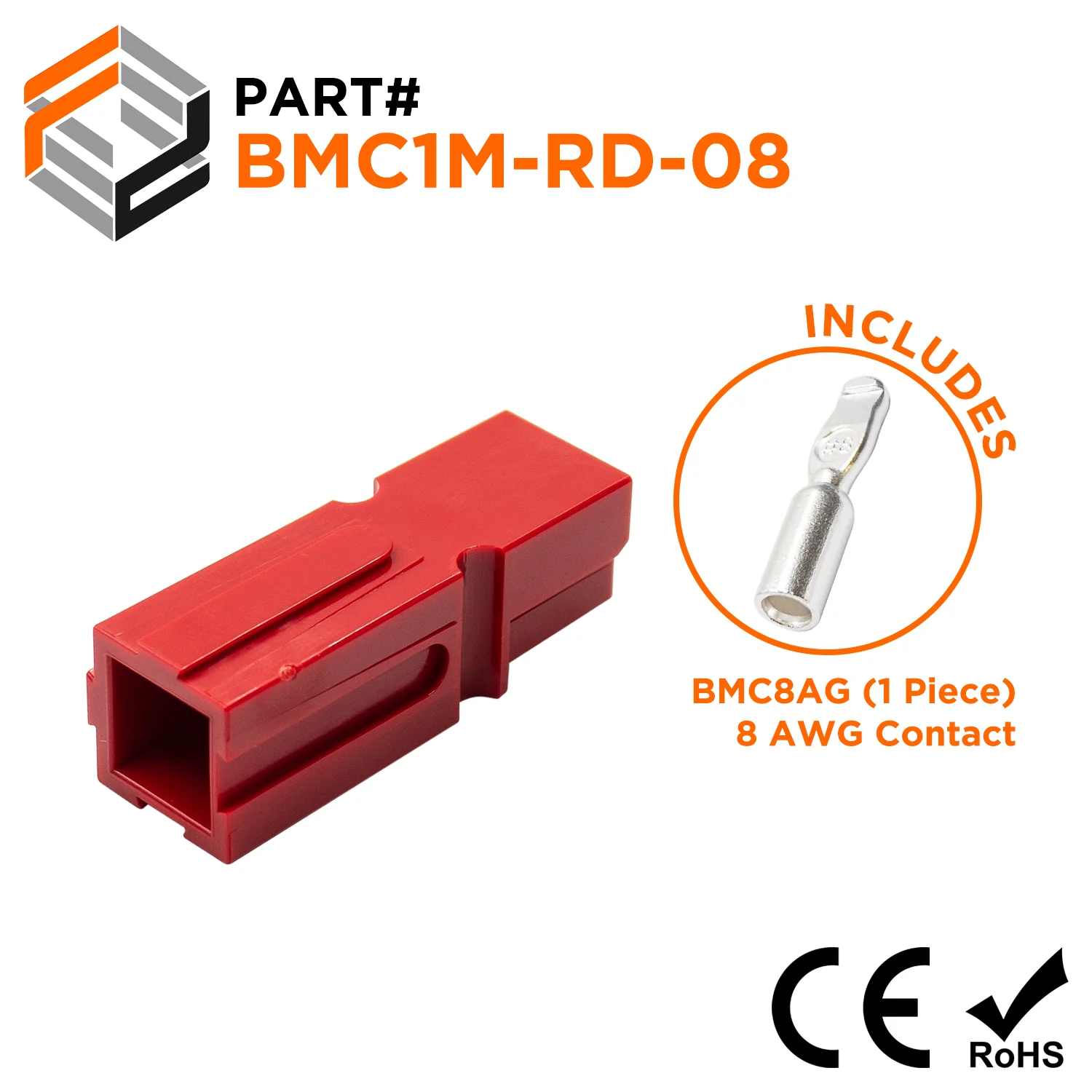 BMC1M-RD-08 - Battery Connection Kit - Includes BMC1M-RD + BMC8AG (1 Piece)
