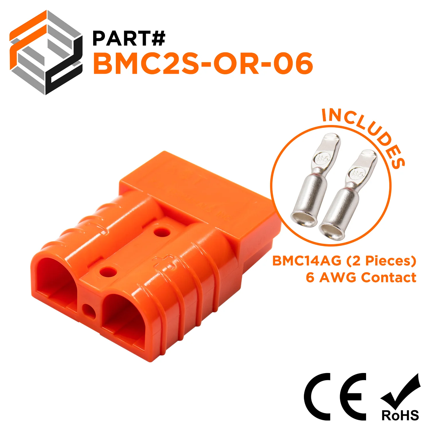 BMCS-OR-06 - Battery Connection Kit - Includes BMC2S-OR + BMC14AG (2 Pieces)