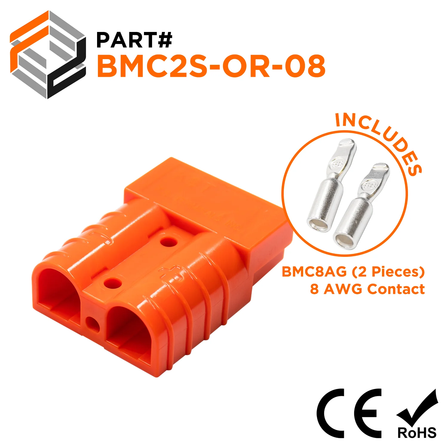 BMCS-OR-08 - Battery Connection Kit - Includes BMC2S-OR + BMC8AG (2 Pieces)
