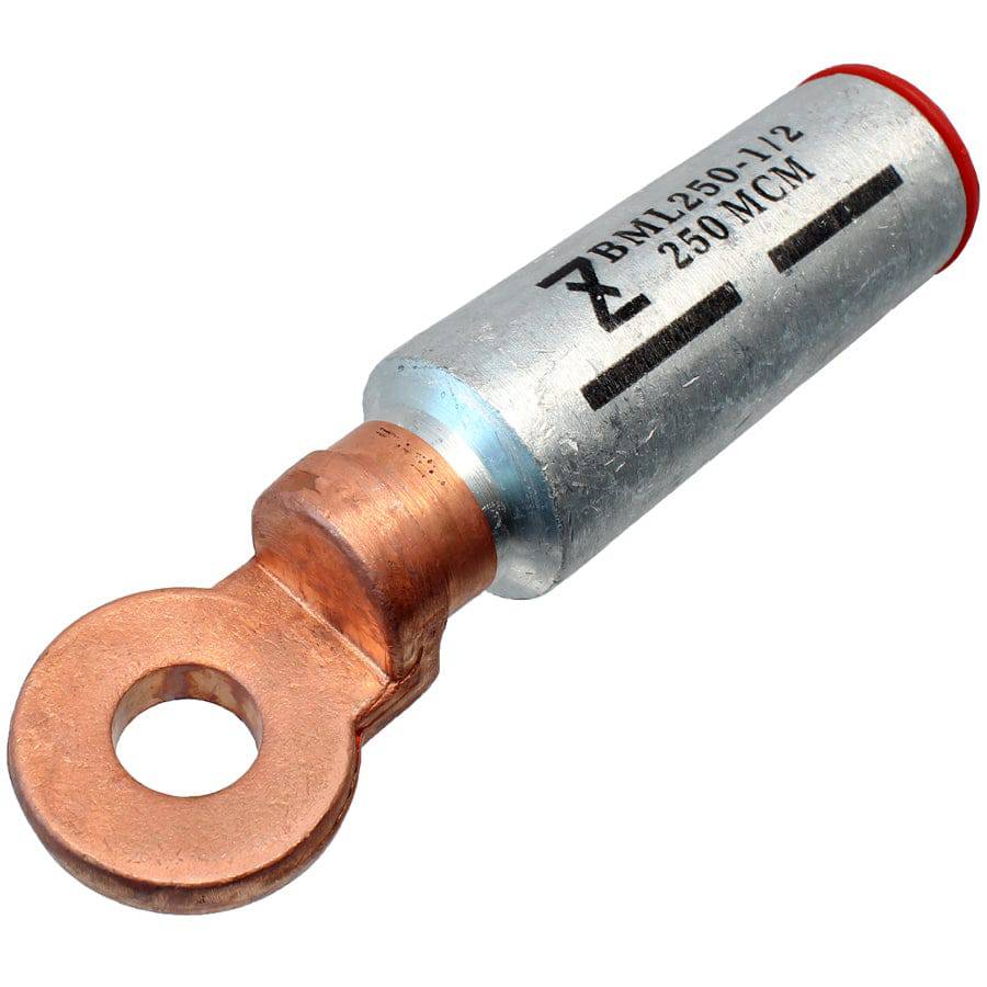 BML150-12 - 250 MCM Bi-metal Compression Lugs, 1/2" Stud, 1 Piece