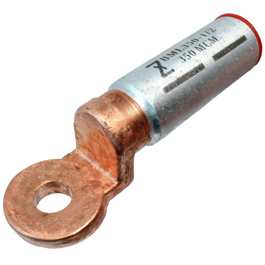 BML185-12 - 350 MCM Bi-metal Compression Lugs, 1/2" Stud, 1 Piece