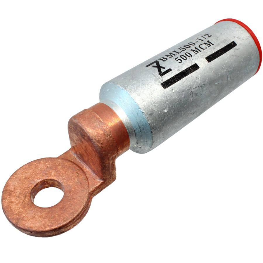 BML240-12 - 500 MCM Bi-metal Compression Lugs, 1/2" Stud, 1 Piece
