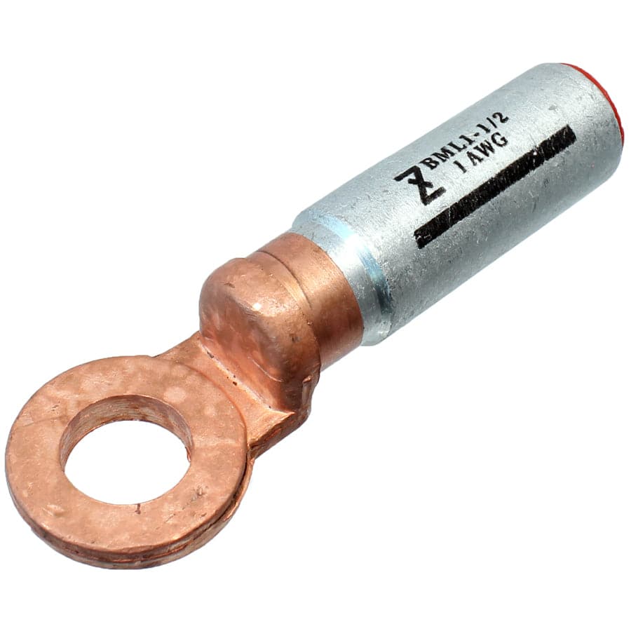 BML50-12 - 1 AWG Bi-metal Compression Lugs, 1/2" Stud, 1 Piece